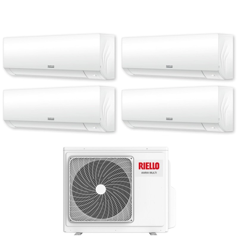 Riello QUADRI 09+09+09+09 AARIA PLUS I con AARIA MULTI 475 PI R-32 Wi-Fi Integrato 9000+9000+9000+9000