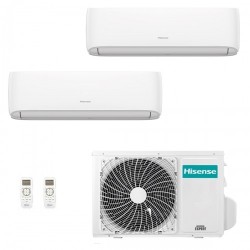 Hisense DUAL 9+9 Hi Comfort con 2AMW35U4RGC R-32 Wi-Fi Integrato 9000+9000